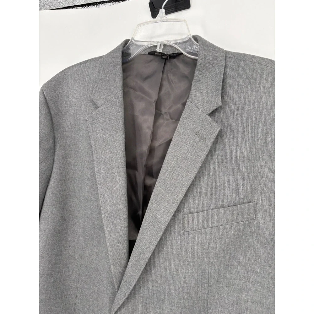 Banana Republic Blazer Mens 46R Gray Herringbone Two Button Formal Jacket